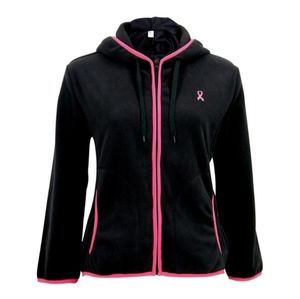 Pink Ribbon Trimmed Polar Fleece Jacket 3XL       
